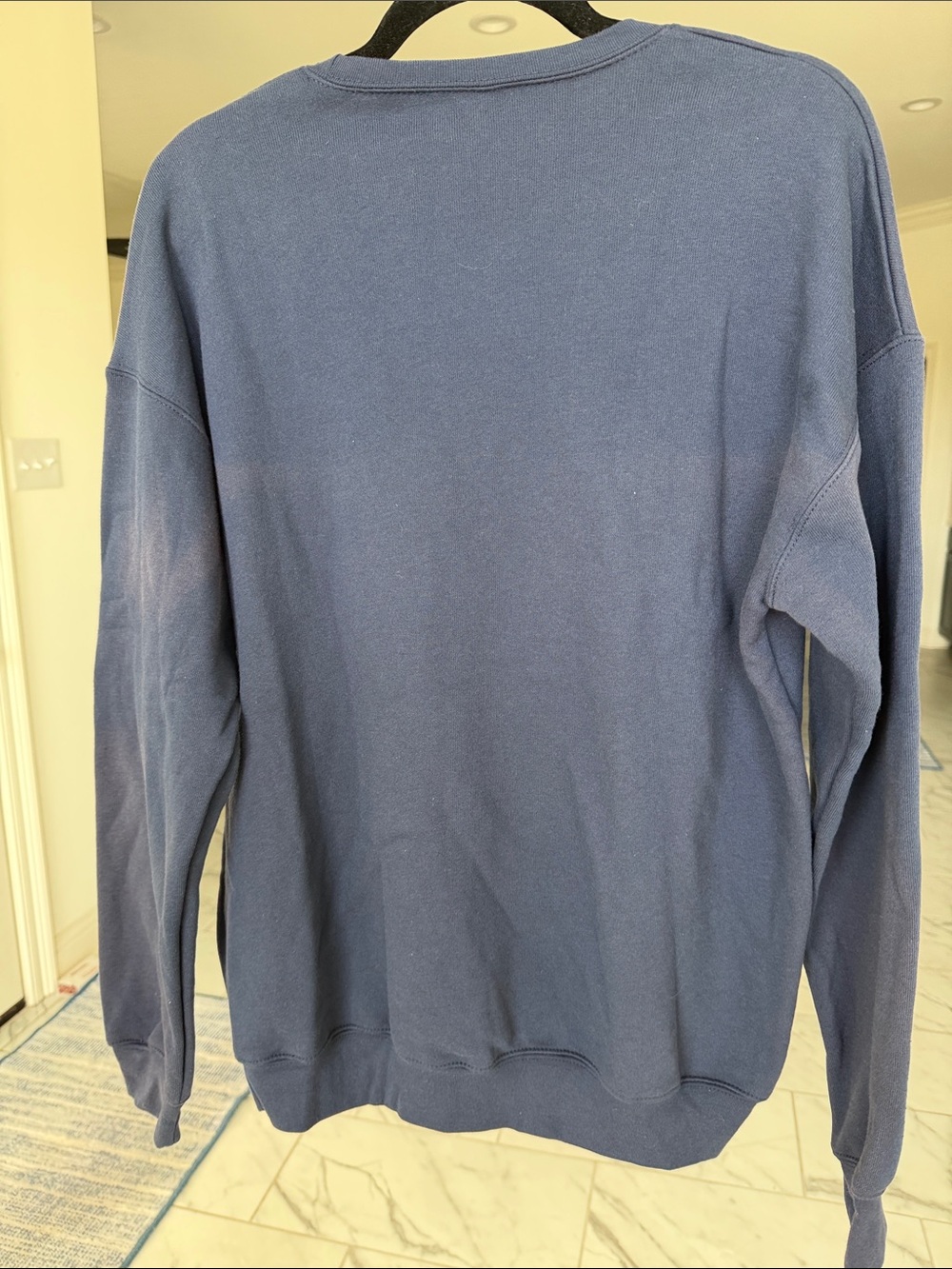 Pure Barre Navy Crewneck Sweatshirt with 'Pure Light' Script - Picture 3 of 4